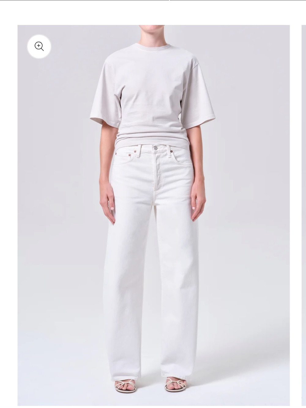 NWT Agolde ARC JEAN 32" White sz 26